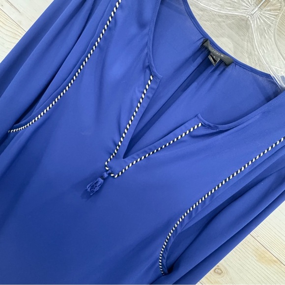 J. Crew Royal Blue Tassel Trim top ❤️ - Picture 5 of 8